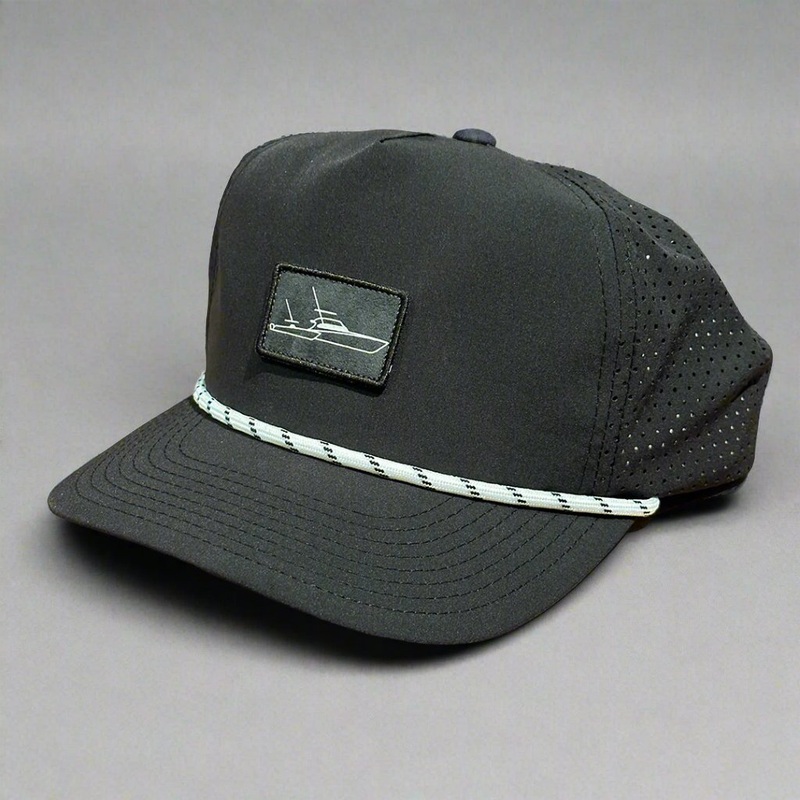 Classic Boats Only Rope Hat Black