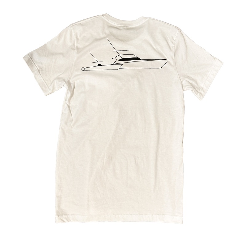 Sportfish Outfitters Boats Only Pocket Tee – White White M