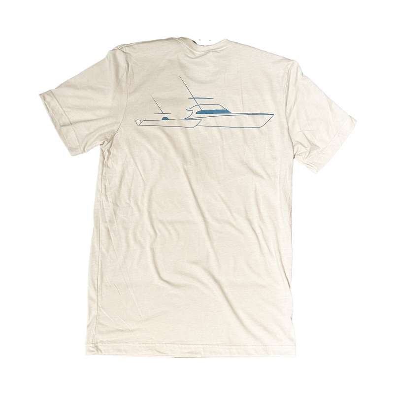Sportfish Outfitters Mens Heather Dust Boats Only Shirt M Heather Dust