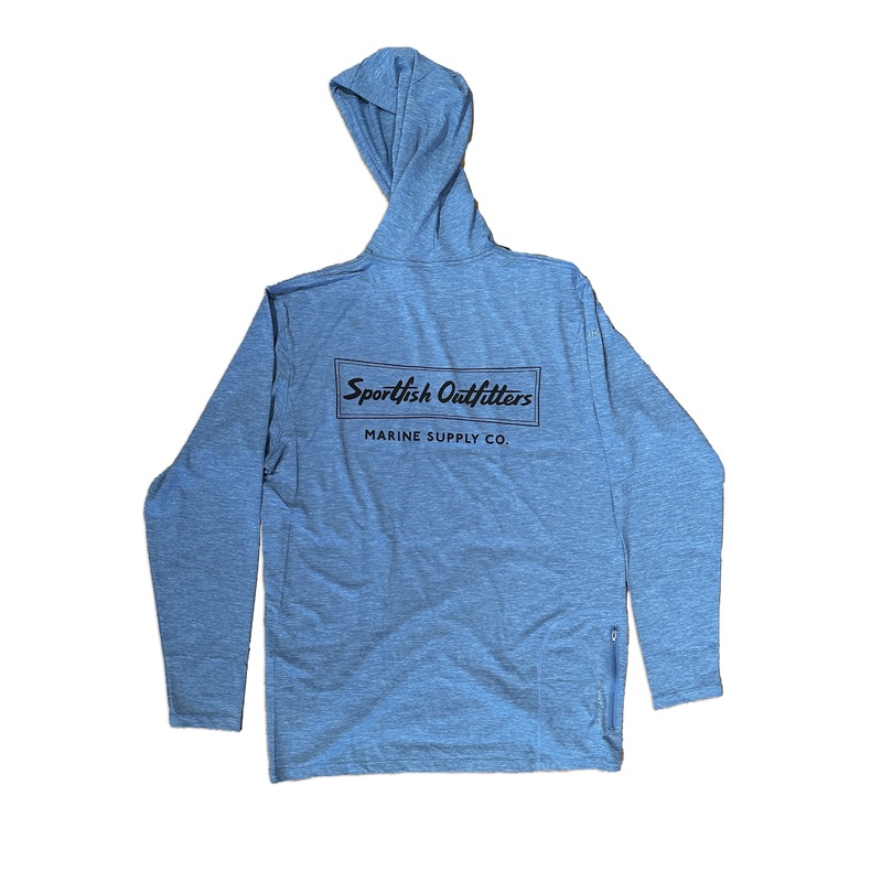 Sportfish Outfitters Tech Hoodie – Bahama Heathered Medium