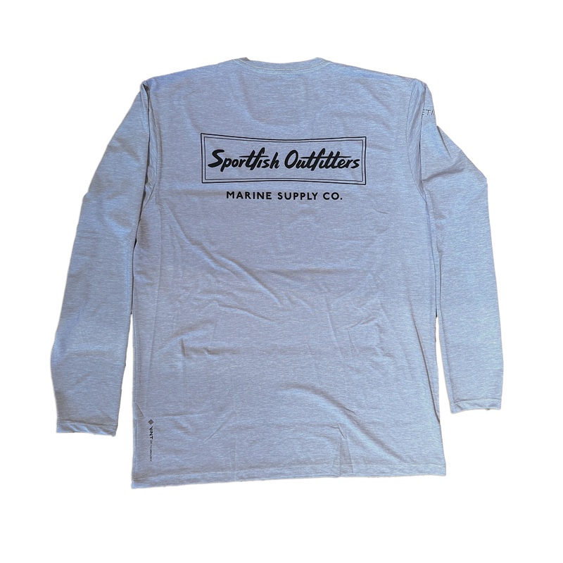 Sportfish Outfitters Tech Long Sleeve – Alloy Heathered Medium
