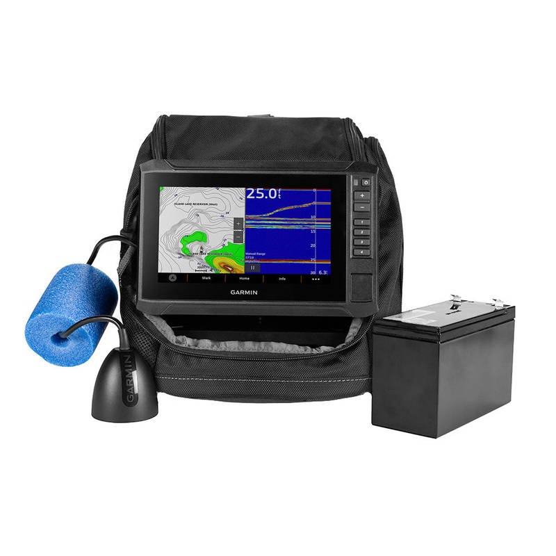 Garmin ECHOMAP UHD2 7″ sv Ice Fishing Bundle w/ECHOMAP UHD2 73sv  GT10HN-IF Transducer [010-02684-35]