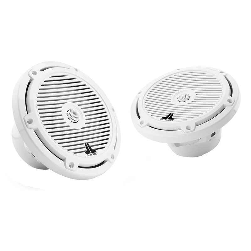 JL Audio M3 Series 7.7″ Marine Coaxial Speakers w/Gloss White Classic Grilles – M3-770X-C-Gw [010-03065-00]