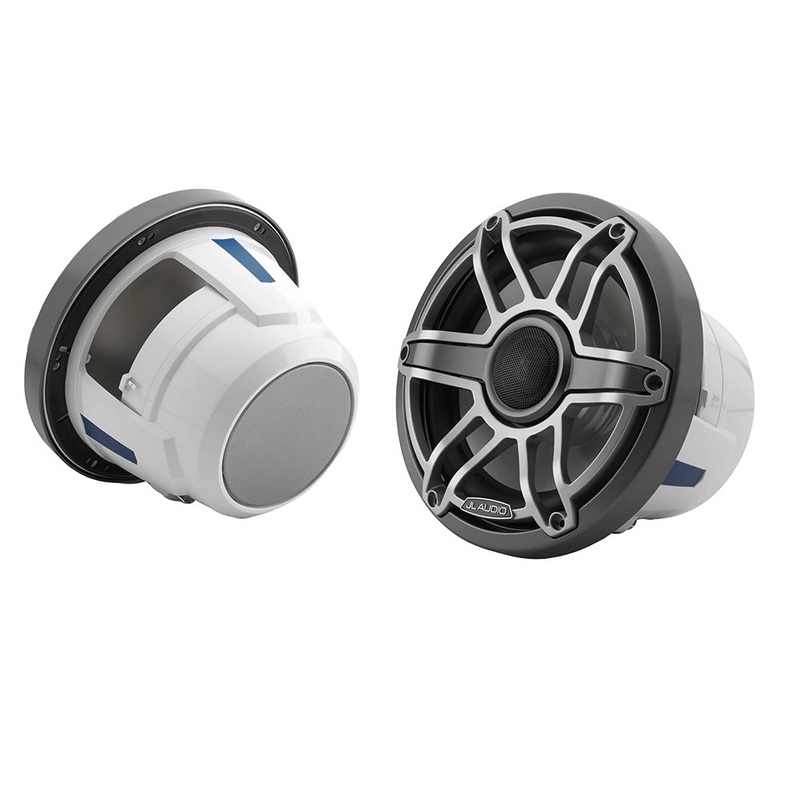 JL Audio M6 Series 8.8″ Marine Coaxial Speakers w/Titanium Sport Grille – M6-880X-S-GmTi [010-03079-00]