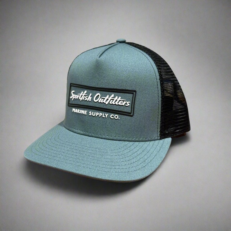 Marine Supply Co Hat Organic Canvas Mineral Blue