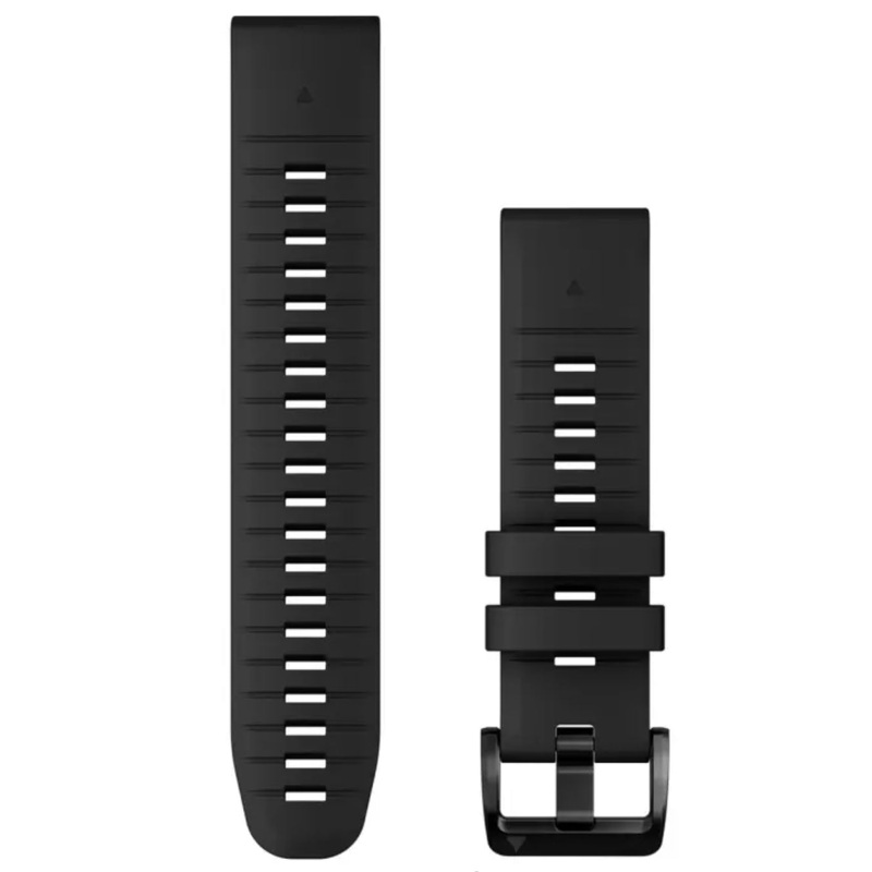 QuickFit 22 Watch Bands Black Silicone