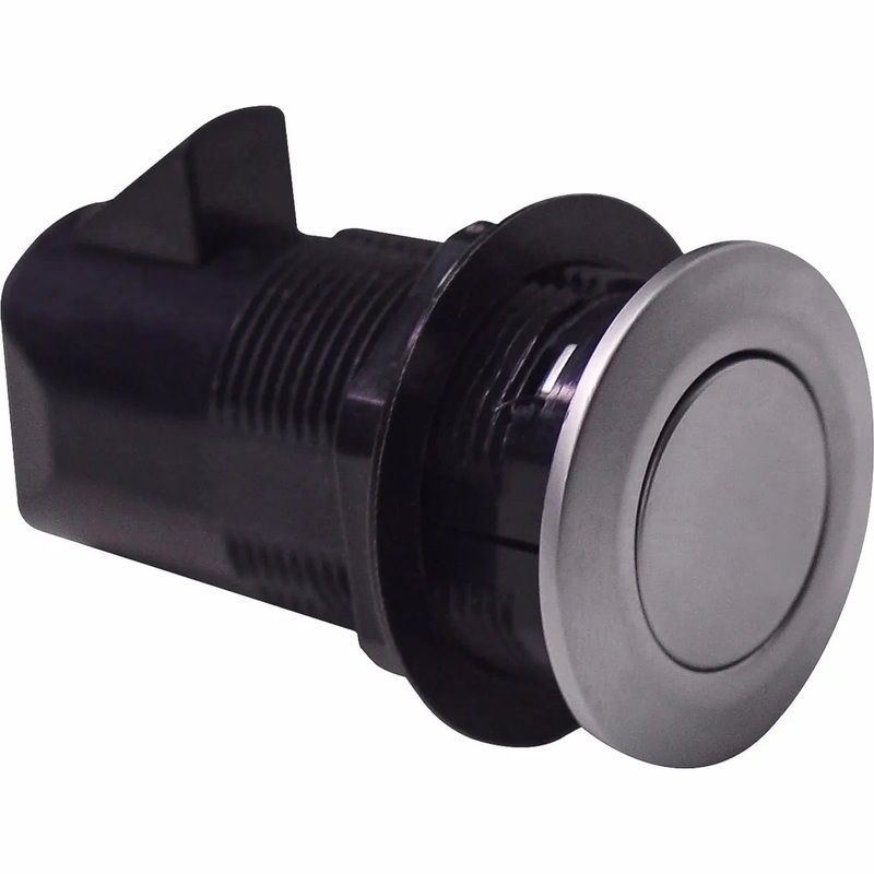 Round Push Button Latch Chrome