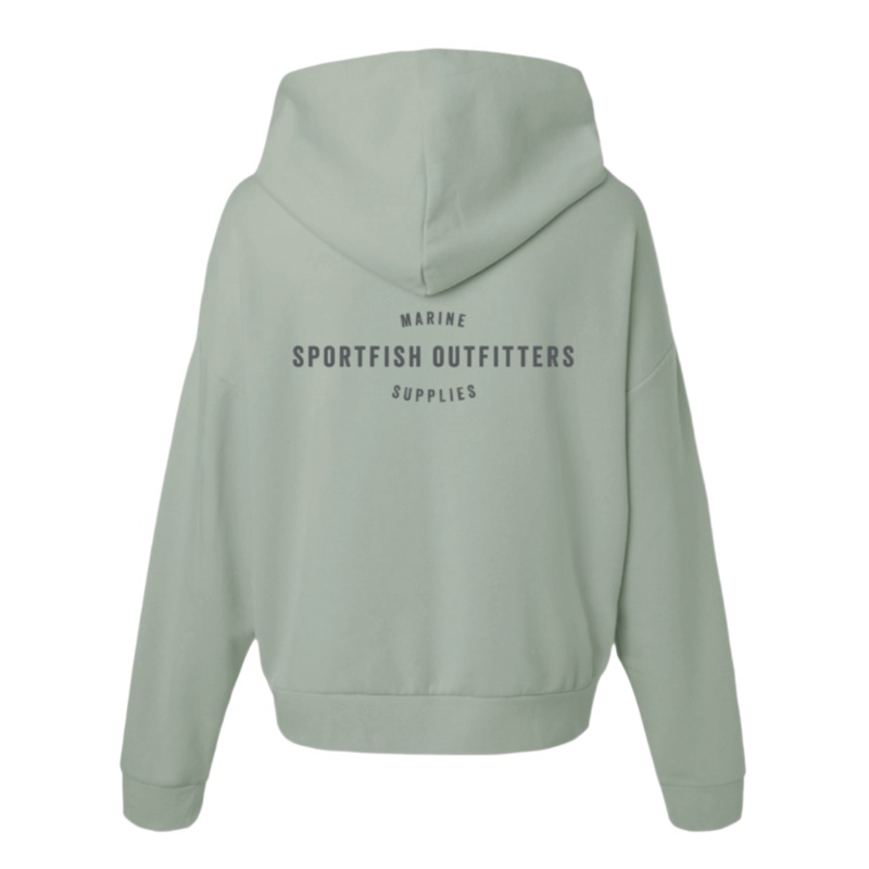 Sportfish Outfitters Ladies Hoodie – Sage S