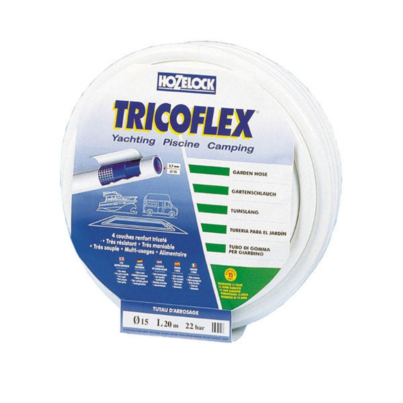 Tricoflex Yacht Water Hose – White – 50m x 19mm 164 x 3/4